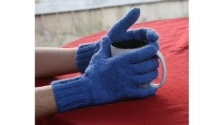 Learn to Knit Gloves Parts 19 [upl. by Leonsis94]