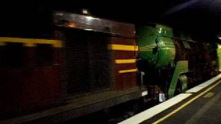 3801 leaves Thirlmere heading towards Chullora on the 12 May 2009 Seen at Picton NSW Australia [upl. by Refynnej]