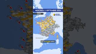 Météo du Mercredi 11 au Vendredi 13 Septembre 2024 [upl. by Plafker]