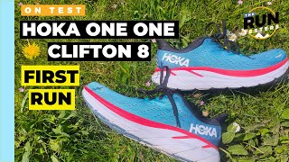 Hoka Clifton 8 First Run Review Early verdict on Clifton 7 successor [upl. by Khorma705]