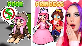 I WAS POOR BUT SECRETLY A PRINCESS IN BROOKHAVEN ROBLOX BROOKHAVEN RP [upl. by Atinomar]