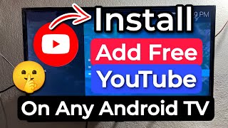 Ad Free YouTube App For Android TV  How To Block Ads On TV YOUTUBE [upl. by Rubel]