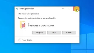 How to fix the disk is writeprotected remove the writeprotection or use another disk [upl. by Haem339]