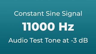 11000 Hz Sound Audio Test Tone  11000 Hertz Sine Signal  11 kHz [upl. by Anerys775]