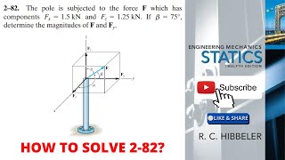 282 hibbeler statics chapter 2  hibbeler statics  hibbeler [upl. by Oinota407]