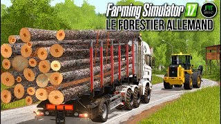 FS17 🌲LE FORESTIER ALLEMAND S2 2  Gros camion de bois  💪😃 [upl. by Eidson]