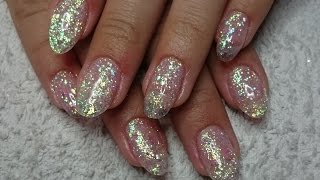 How to incapsulate glitter in gel nails  Infill  NailsofNorway [upl. by Cannice999]