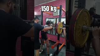 150 kg escort bw53 kgfitness motivation sports weightlifting powerliftingjaishreeramtrending [upl. by Anaher]