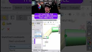 Advanced LOFT commands in SolidWorks shortcuts tangent tips tricks curvature [upl. by Flagler]