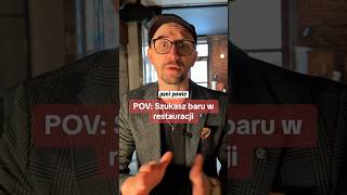 POV Szukasz Baru w Restauracji shorts [upl. by Neelyhtak]