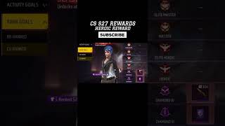 CS S27 REWARDS  FREE FIRE [upl. by Arretal147]