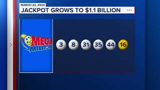 Mega Millions jackpot grows to 11 billion [upl. by Reeve]