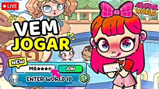 VEM JOGAR JOGANDO ONLINE NO AVATAR WORLD [upl. by Tema]