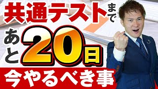 【共通テスト直前】共通テストまで、あと20日の勉強【逆転合格】 [upl. by Ecertak576]