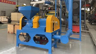 Rubber Disc Mill Machine Produces 30120 mesh Rubber PowderWaste Tire Recycling Line [upl. by Bartholomeo]