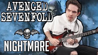 Avenged Sevenfold  Nightmare  GUITAR COVER 2021  Screen Tabs [upl. by Komsa]