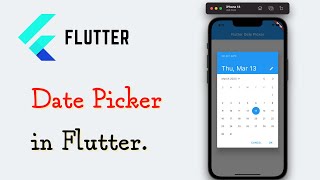 Flutter Date Picker [upl. by Adolph]