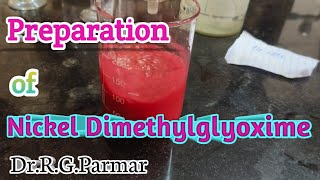 Preparation of Nickel Dimethylglyoxime Complex  Gravimetric analysis of Nickel [upl. by Kermie]