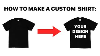 How to Make a Custom Shirt FAST [upl. by Ynetsed]