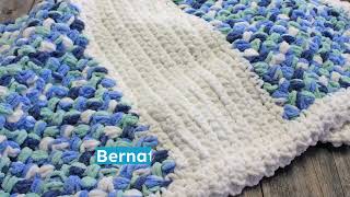 Easy to Make Seaway Chenille Crochet Baby Blanket Pattern [upl. by Eibmab]