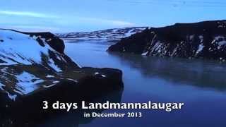 Landmannalaugar in Winter with Northern Lights [upl. by Pufahl]