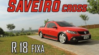 Saveiro Cross Rebaixada aro 18 suspensão Fixa  AFU PRODUCTIONS [upl. by Anivad]