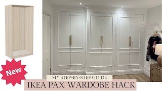 IKEA PAX HACK  NEW  My Fitted Wardrobe DIY Guide  Watch Before U Book A Carpenter Closet Hacks ⭐️ [upl. by Derinna]