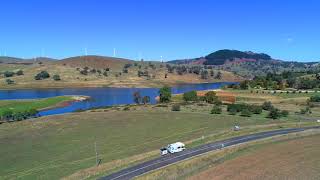 Across Australia Outback Tours 1 Blayney Wind Farm Dam and Camping while traveling around Australia [upl. by Nugent]