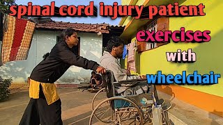 Exercises with wheelchair  spinal cord injury recovery exercises 4 [upl. by Verena258]