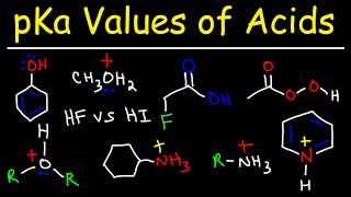 pKa Values of Acids  Organic Chemistry [upl. by Eintruoc]