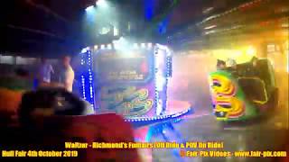 Waltzer quotLazer Blazerquot POV  Richmonds Fun Fairs Hull Fair 2019 [upl. by Atsilac]