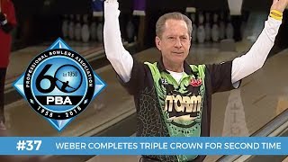 PBA 60th Anniversary Most Memorable Moments 37  Weber Completes Second Triple Crown [upl. by Mastic950]