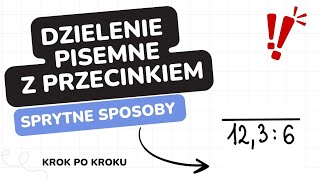 Dzielenie pisemne ułamków dziesiętnych krok po korku od zera 😍❤️ [upl. by Blanc880]