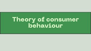 Micro economics  theory of consumer behaviour  paper 2  ugc net economics  tn set  economics [upl. by Claiborn770]