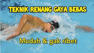 Teknik Renang Gaya Bebas freestyle stroke  Jagat Sport [upl. by Dnaltruoc494]