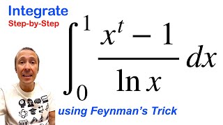 Integral of xt1lnx using Feynmans Trick 💪 [upl. by Oscar]