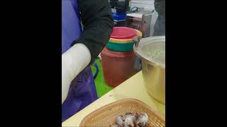 KOREAN STREET FOOD STEAMED CONCH SHELLFISH POHANG SEAFOOD MARKET KOREA 010521 shorts [upl. by Otrebire751]