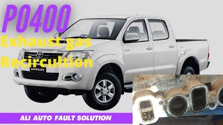 P0400 exhaust gas recircultion flow  How to clear p0400  Ali auto fault solution [upl. by Htez]