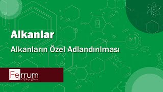 Alkanların Özel Adlandırılması  Alkanlar  Hidrokarbonlar [upl. by Eihcra]