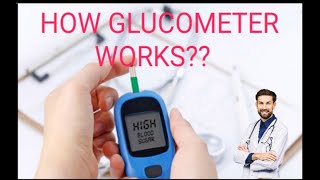 HOW GLUCOMETER WORKS❓✔✔💯 [upl. by Nemzaj]