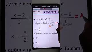 2024 KPSS LİSANS SORUSU kpssmatematik [upl. by Hoppe]