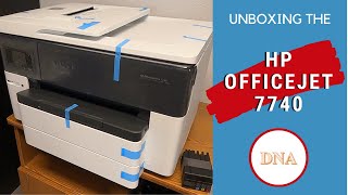 HP OfficeJet 7740 Wide Format  Unboxing [upl. by Cardwell21]