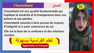 Maîtriser le français  Texte en français avec traduction en arabe pour un apprentissage efficace✍📚 [upl. by Elconin]