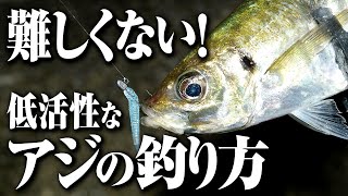 【アジング】難しくない！低活性なアジの釣り方 [upl. by Hector]