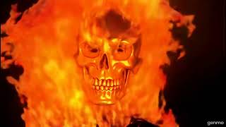 skull on flames like ghost rider  genmoai ai videogenerator [upl. by Dnalloh38]