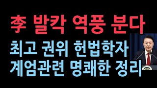 민주당 헌재 가면 난리난다이인호 중앙대법학전문대학원장 계엄 관련 확실한 법률적 해석 [upl. by Renba]