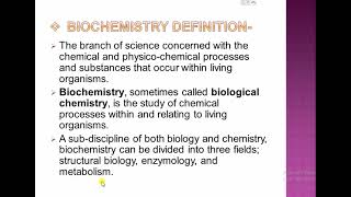 01 biochemistry 1st lect Dmlt Second year [upl. by Sansbury232]