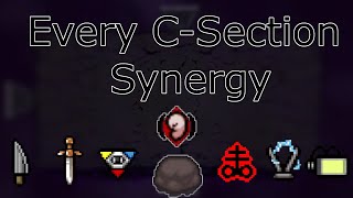 EVERY CSECTION SYNERGY IN REPENTANCE The Binding of Isaac Repentance [upl. by Leinnad]