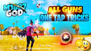 ALL GUN ONE TAP TRICKS IN TAMIL  FREEFIRE HEADSHOT TIPS ampTRICKS  MI887 ONE TAP TRICKS EAGLE RED [upl. by Marielle]