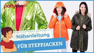 Steppjacken amp Mäntel nähen die aussehen quotwie gekauftquot 🤩 Nähanleitung für schöne JackenDetails [upl. by Ehtiaf917]